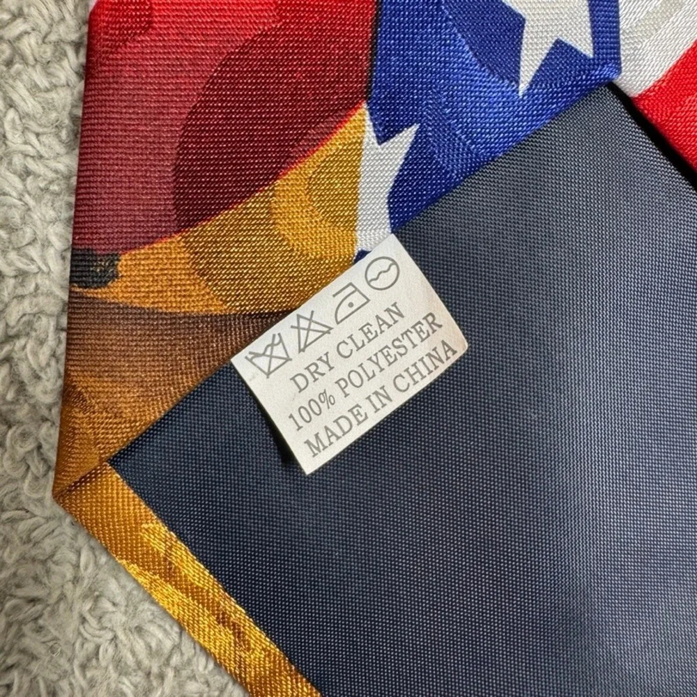Steven Harris US Army Patriotic Necktie American Flag Military Soldier Humvee
